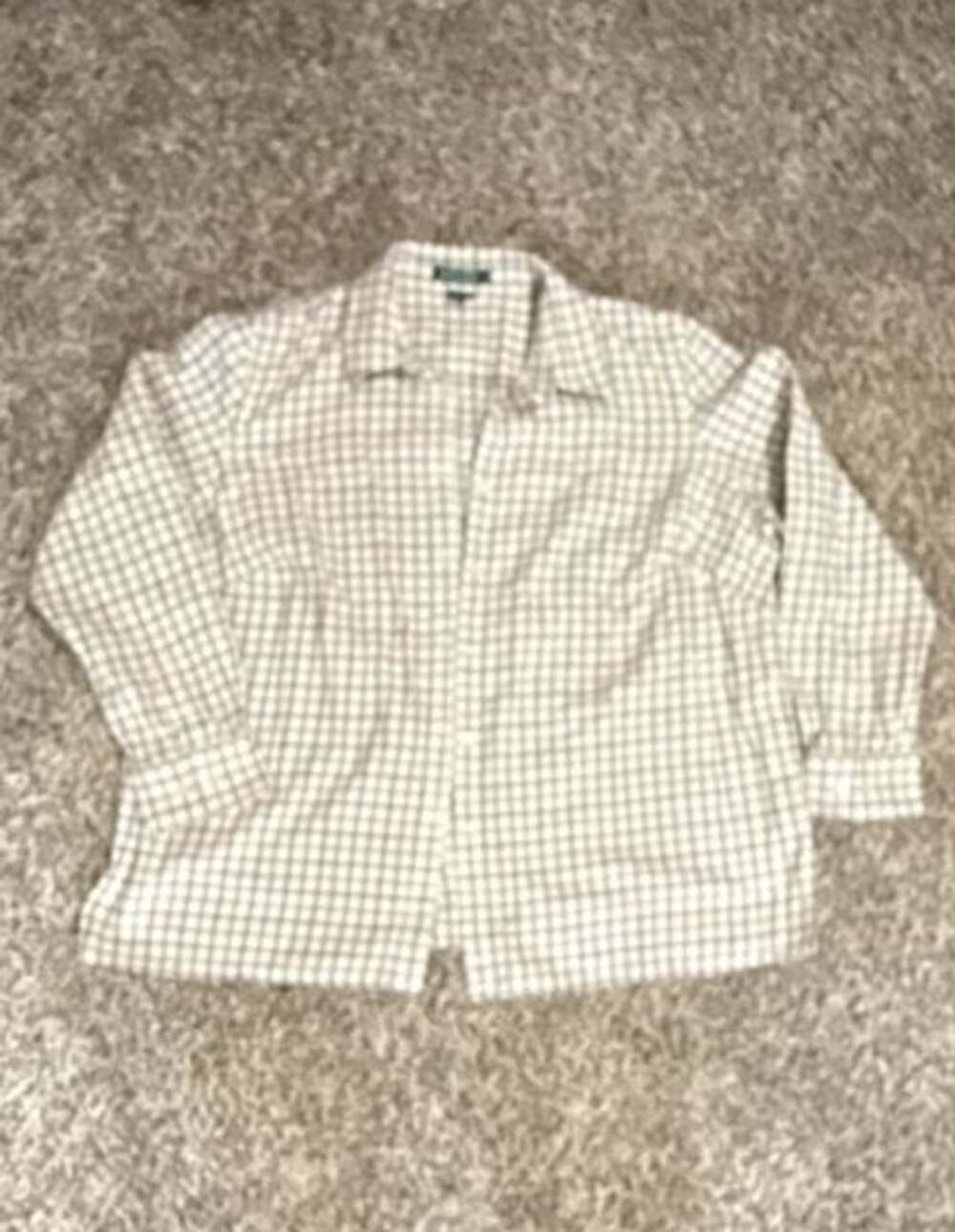 Lauren Ralph Lauren Plaid Flannel Button Up Shirt Size 1X